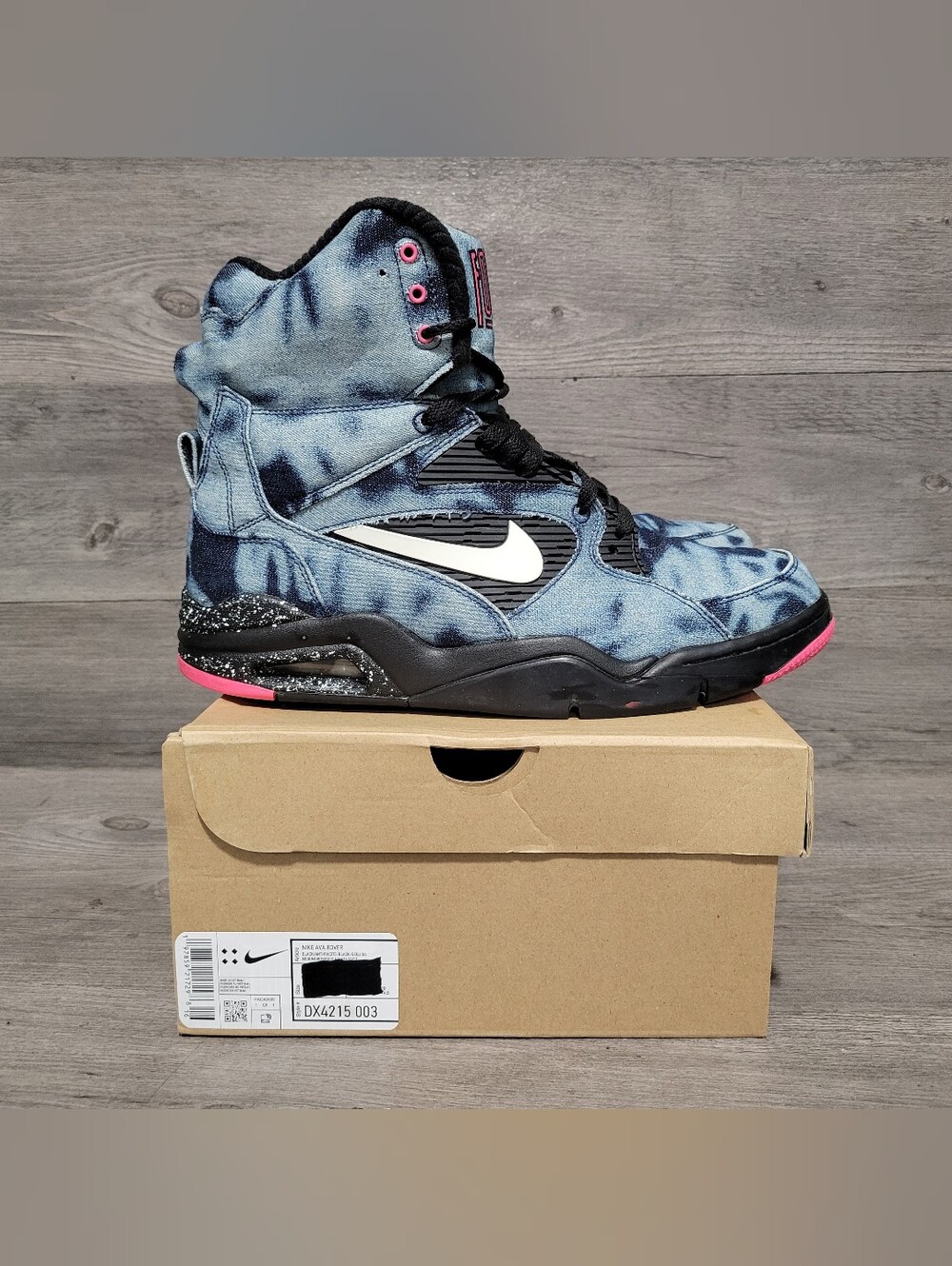 Nike Air Command Force Mens Size 10 Bleached Denim Blue High Top 684715-002
